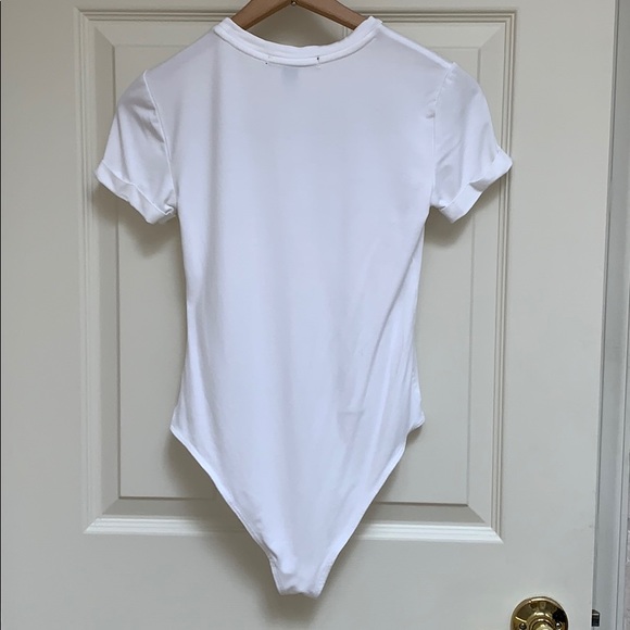 White Tee Bodysuit - Picture 2 of 3